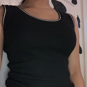 Black tank top